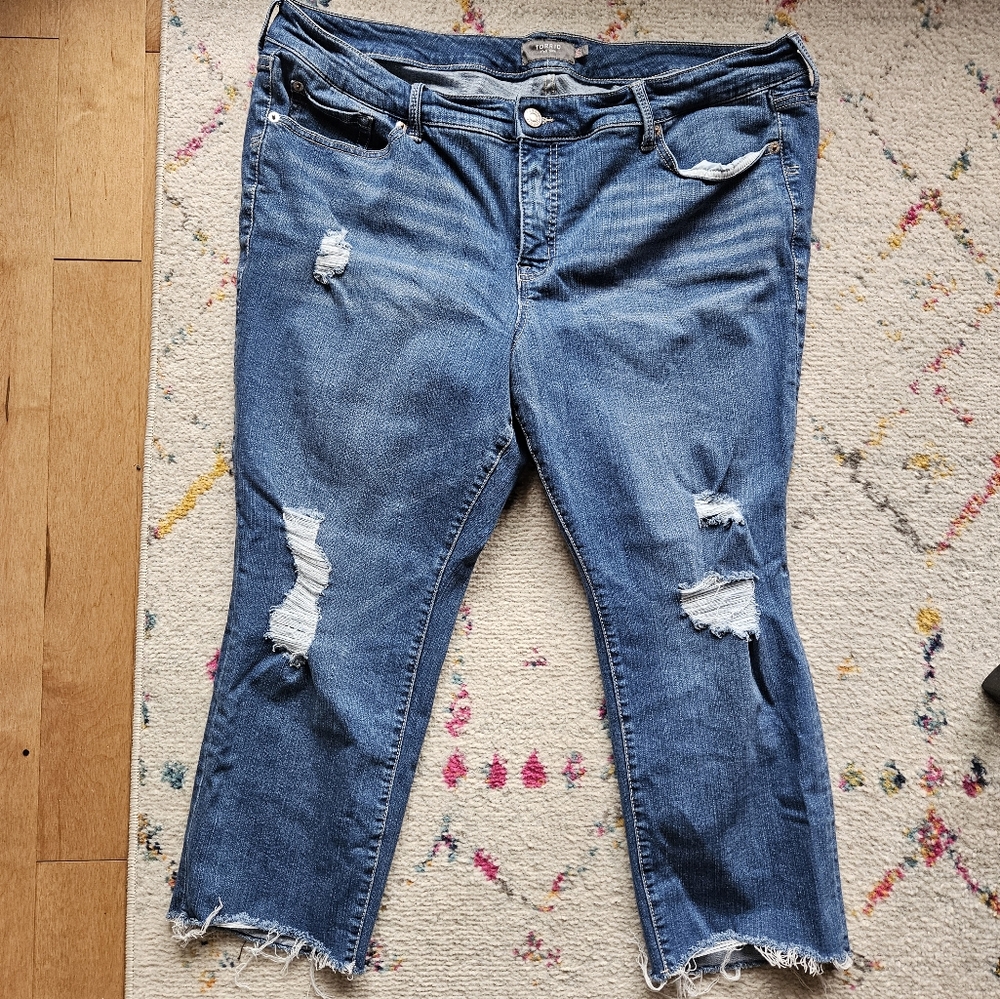 Torrid Distressed Medium Wash Jeans - 20 Short